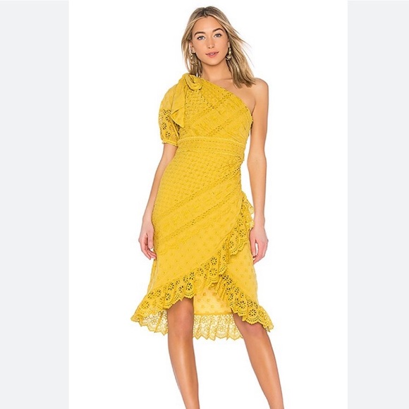 Ulla Johnson One-Shoulder Black Eyelet Lace Dress - Size 2 - Picture 16 of 16